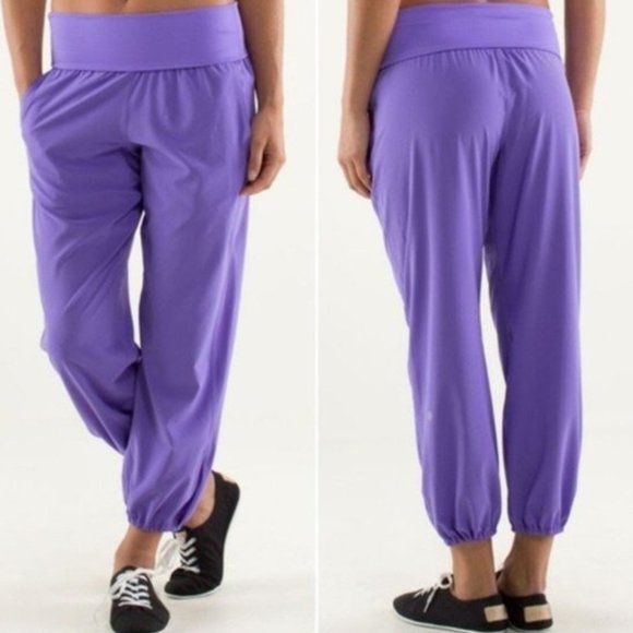 Lululemon Om pant (Power Purple) high rise, 25" swift lightweight parachute pant - Picture 2 of 8